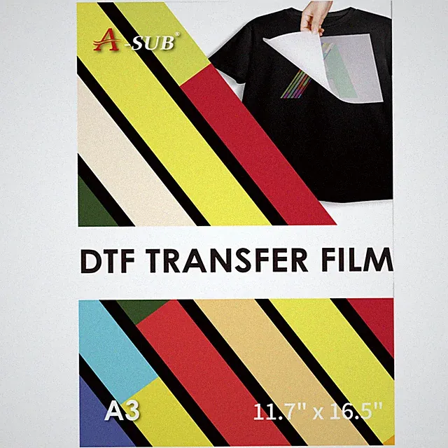 150 Sh A-SUB DTF Transfer Film A3 Direct to Film Heat Transfer Paper Dark 11x17