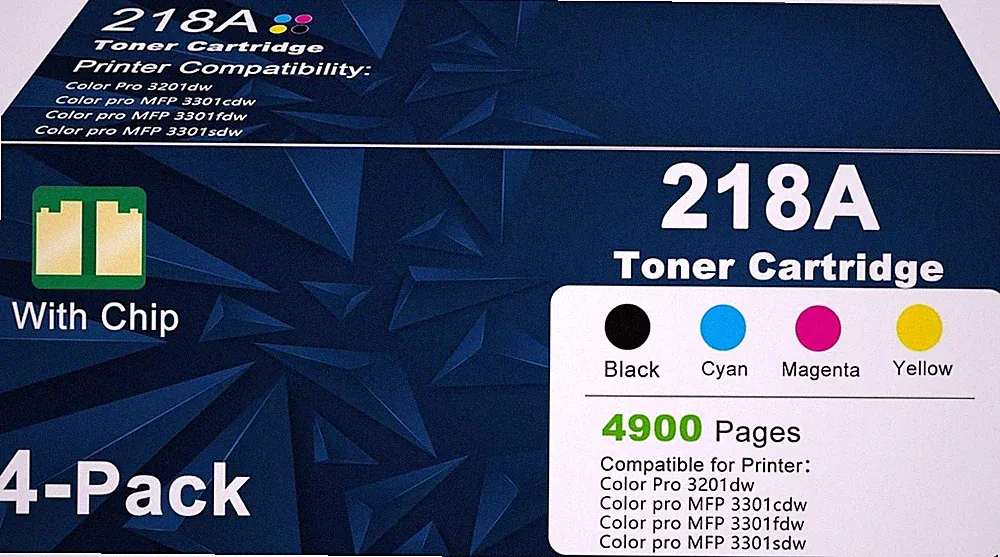 218A Toner Cartridge for HP Color LaserJet Pro 3201dw & MFP 3301 Series Printers