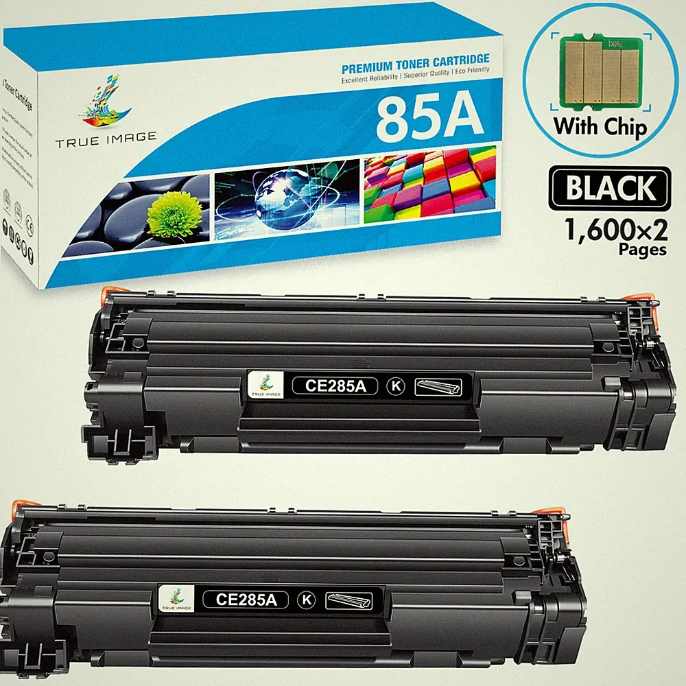 2PK CE285A For HP 85A Laserjet Toner Cartridge P1102w M1212nf MFP P1102 Printer