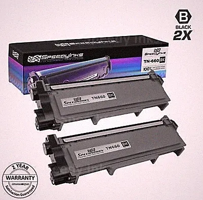 2pk TN660 For Brother Toner Cartridge High Yield MFC-L2740DW L2700DW Printer