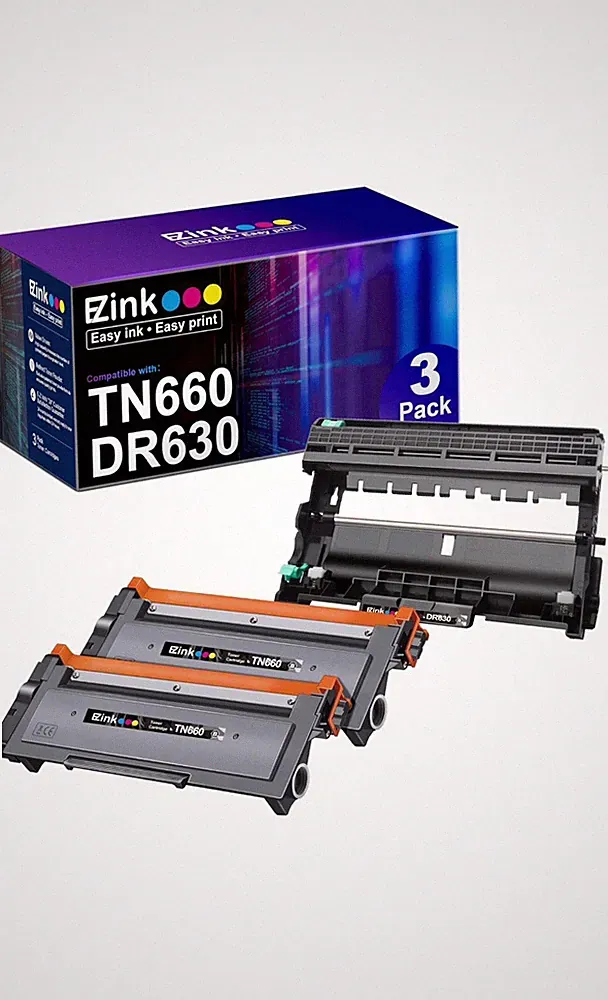 (3) EZ Ink Compatible For TN660 Printer 5200 Pages Premium Toner Cartridge