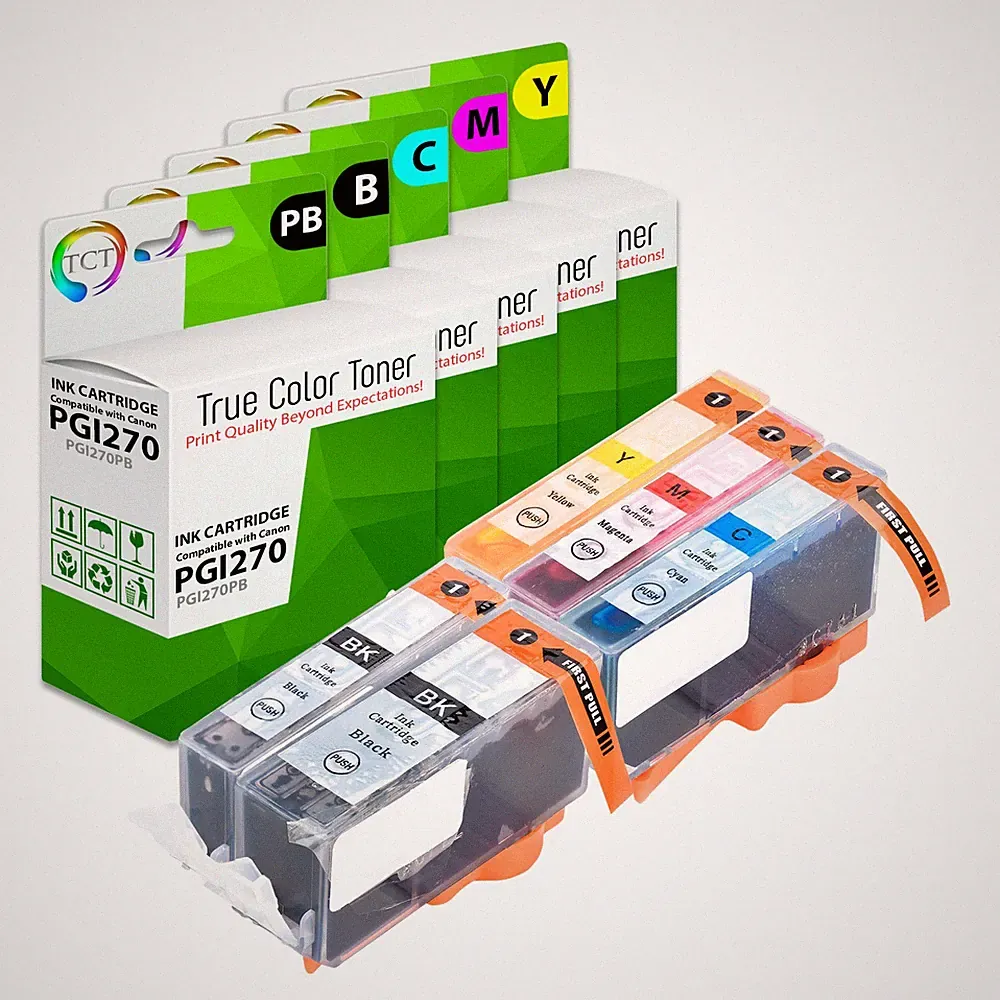 5Pk TCT PGI-270 CLI-271 HY For Canon Pixma MG5720 MG6821 MG7720 Compatible Ink