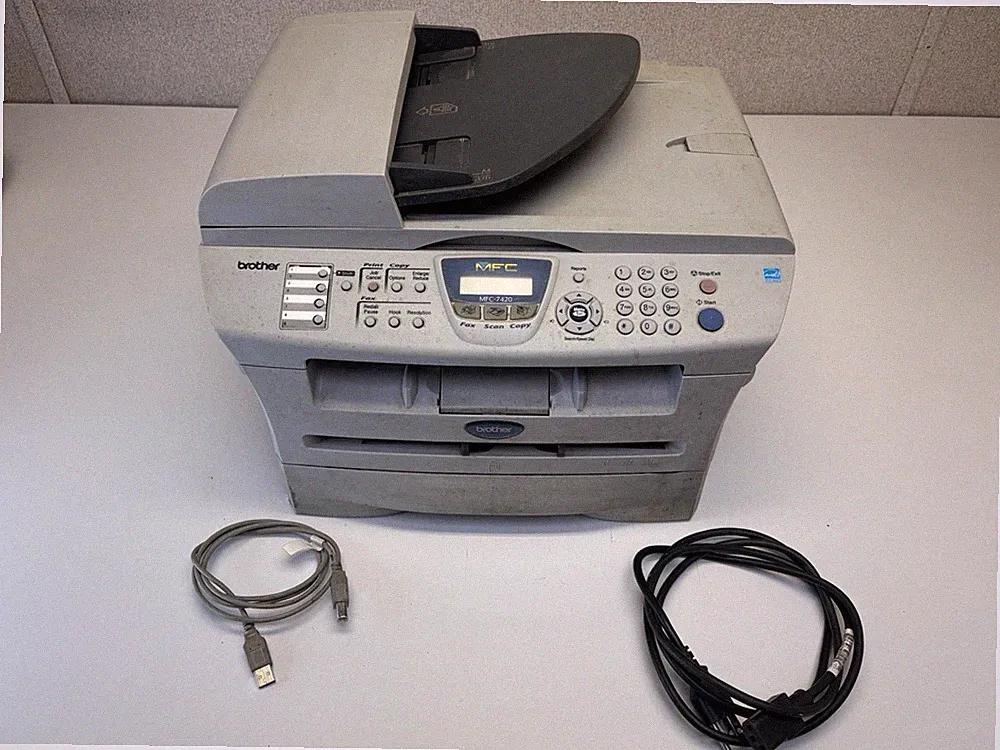 Brother All-In-One Laser Printer Scanner Copier Fax Black Toner Home Office USB