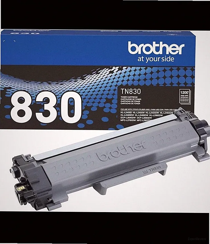 Brother Genuine TN830XL High Yield Black Toner Cartridge Print