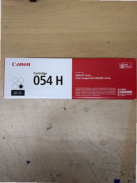 Canon 054H Black Toner Cartridge High Capacity for LBP620C Sealed