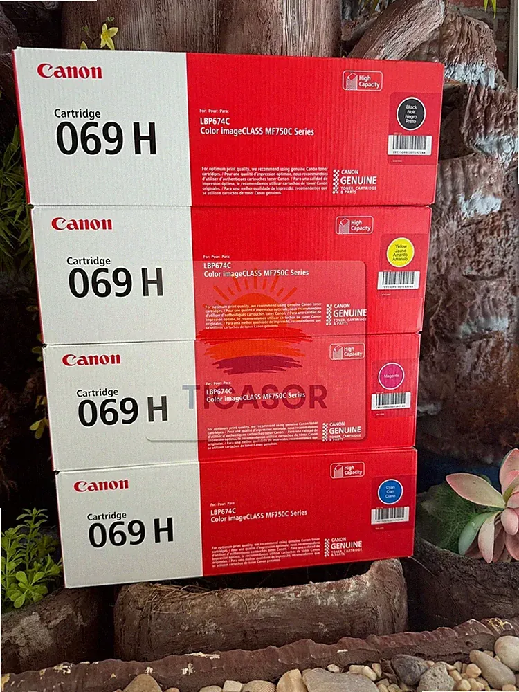 Canon 069H Toner Set Genuine High Yield 4-Pack for LBP674 MF751 MF753