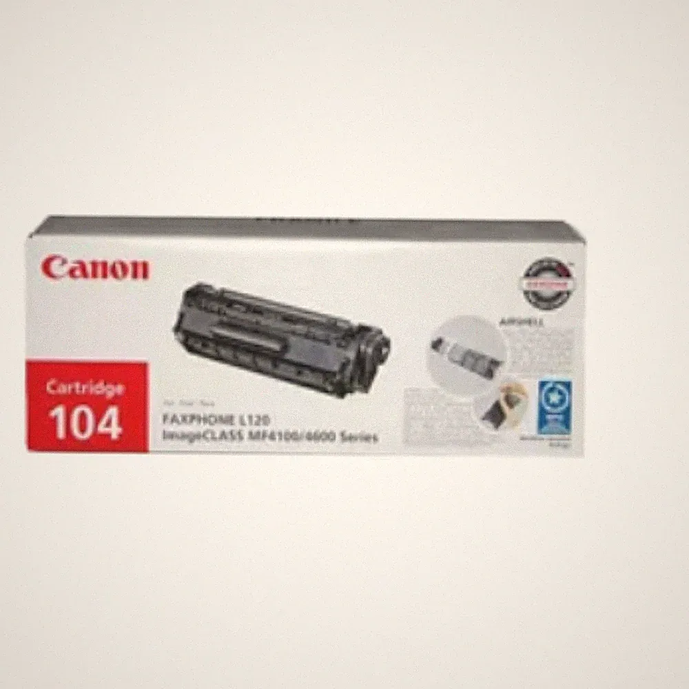 Canon 104 (0263B001A) Black Toner Cartridge Laser Printer New In Box Sealed
