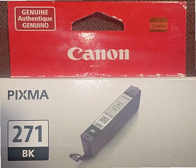 Canon CLI-271 Genuine/Original Black Ink Toner Cartridge (0390C004)🖨