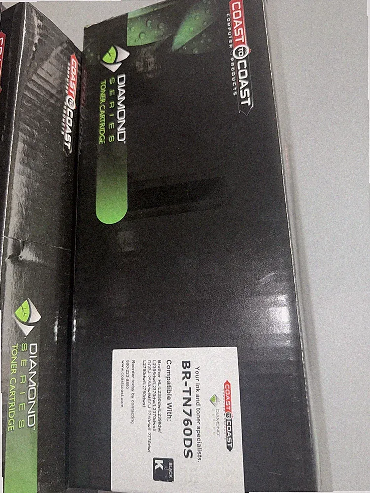Coast To Coast Diamond Series Toner Cartridge TN760 BLACK TN-760 Printer Ink
