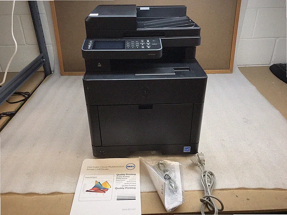 Dell H625cdw MFP Color LaserJet All-in-One Printer 11K Pages With Toner Pwr incl