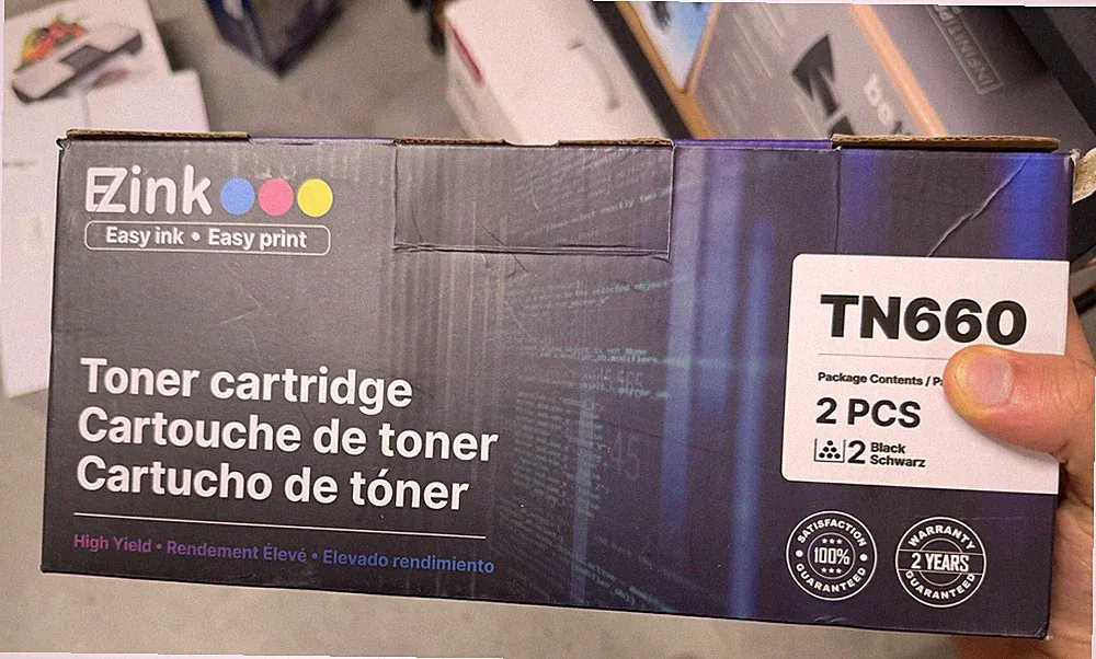 E-Z Ink Compatible TN660 Toner Cartridge Replacement for Brother 2 Packs