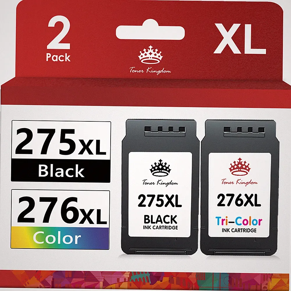 High Yield PG-275XL CL-276XL Ink Cartridge for Canon PIXMA TR4720 TS3722 TS3522