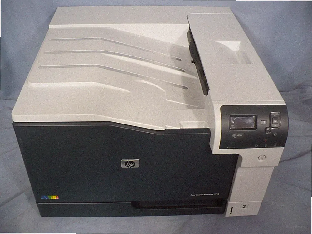 HP Color M750dn Postscript Network Laser Printer 11x17 Tabloid Toners pc 75
