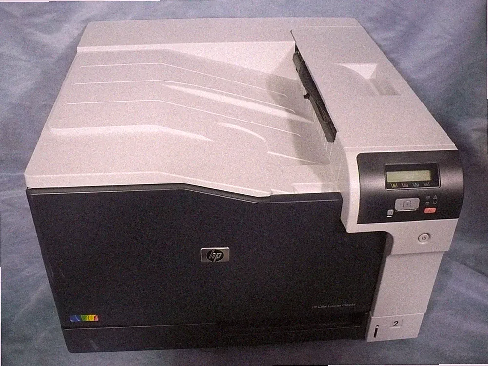 HP CP5225dn 448MB Postscript Duplex Laser Printer 11x17 Tabloid Toners pc 75 Rfb