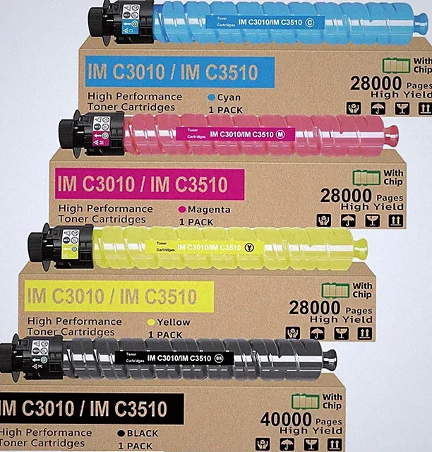 IM C3010 IM C3510 Toner Cartridges for Ricoh 842550 842553 842552 842551 Printer