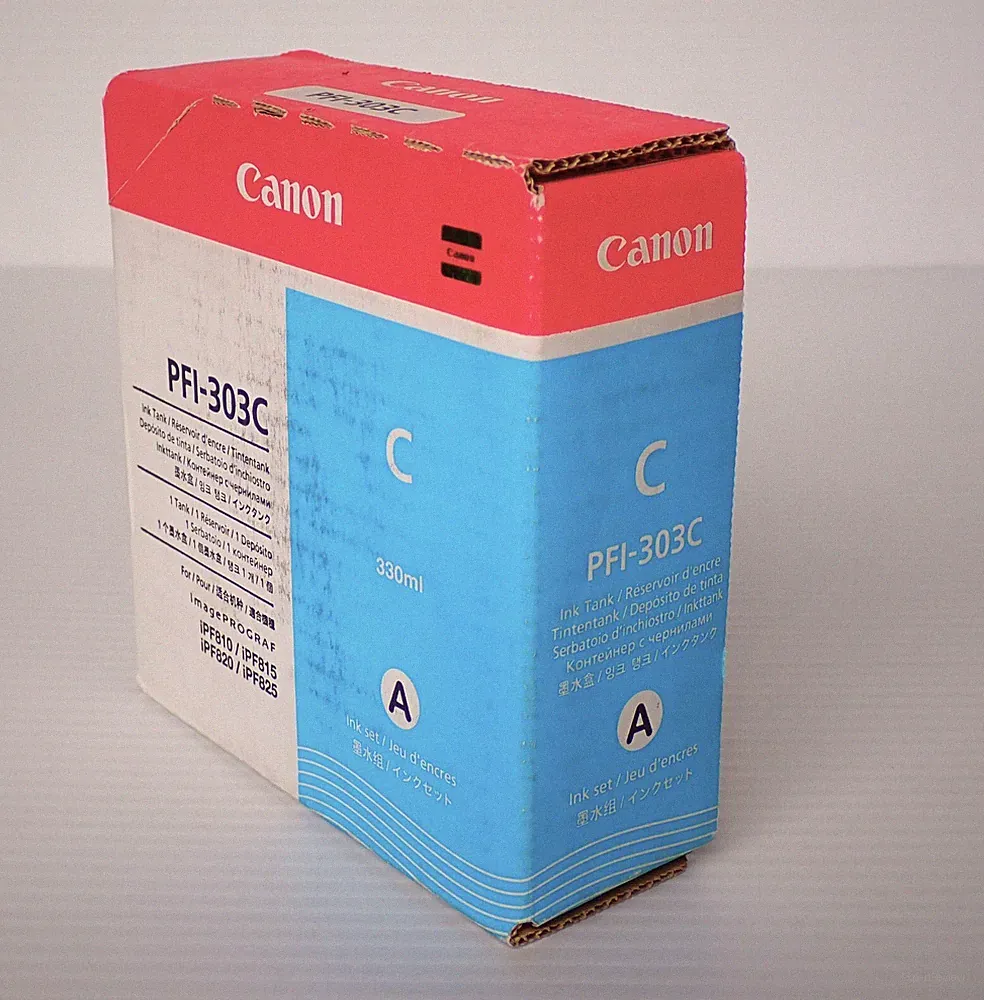 PFI-303C (Cyan) 330ml Ink Tank Toner Printer Cartridge