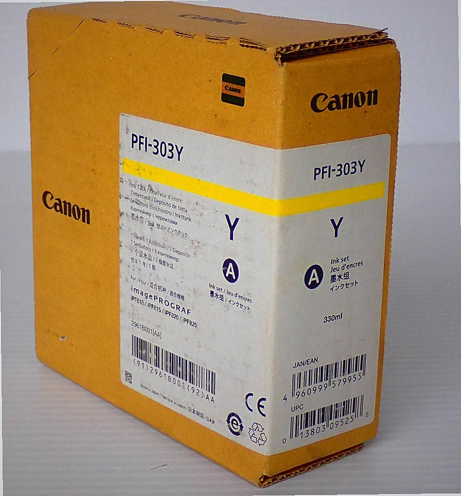 PFI-303Y (Yellow) 330ml Ink Tank Toner Printer Cartridge
