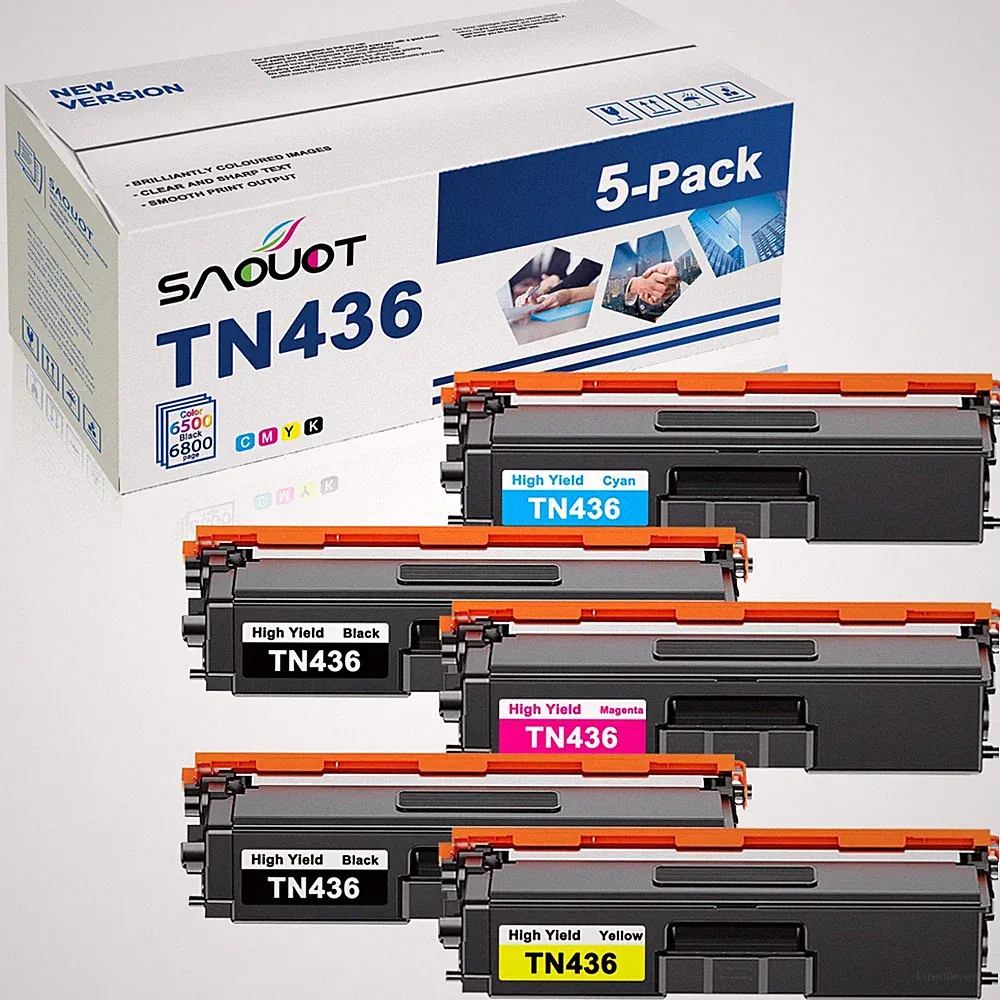 TN436 Toner Cartridge Set TN-433 Replacement for Brother TN 436 MFC-L8900CDW
