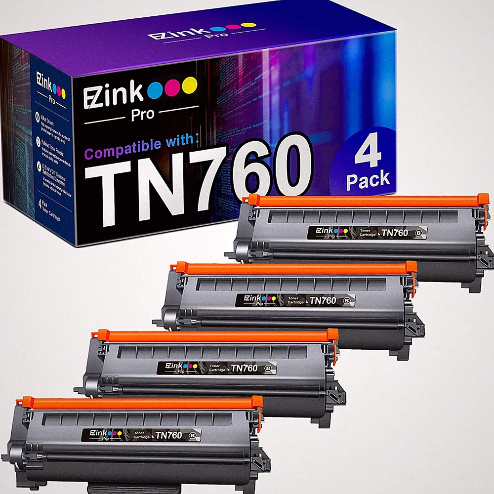 TN760 Toner for Brother Printer Replacement for Brother TN760 Toner TN-730/TN...