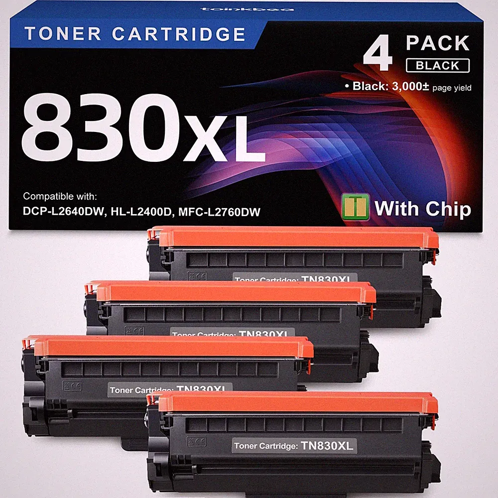 TN830XL Black Toner Cartridge Ink for HL-L2460DW Printer Replacement for