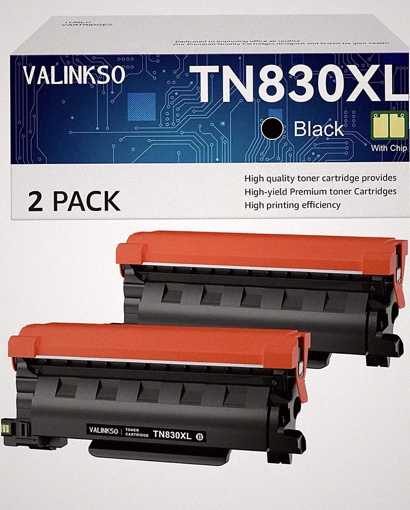 TN830XL TN830 TN830 XL 2 Pack Black Toner Replacement for Brother Printer