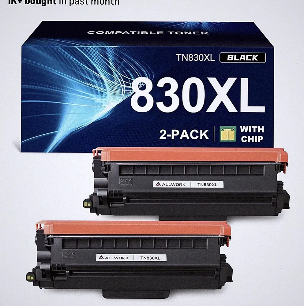 TN830XL Toner Brother Printer Toner Cartridge 2 Pack New Open Box