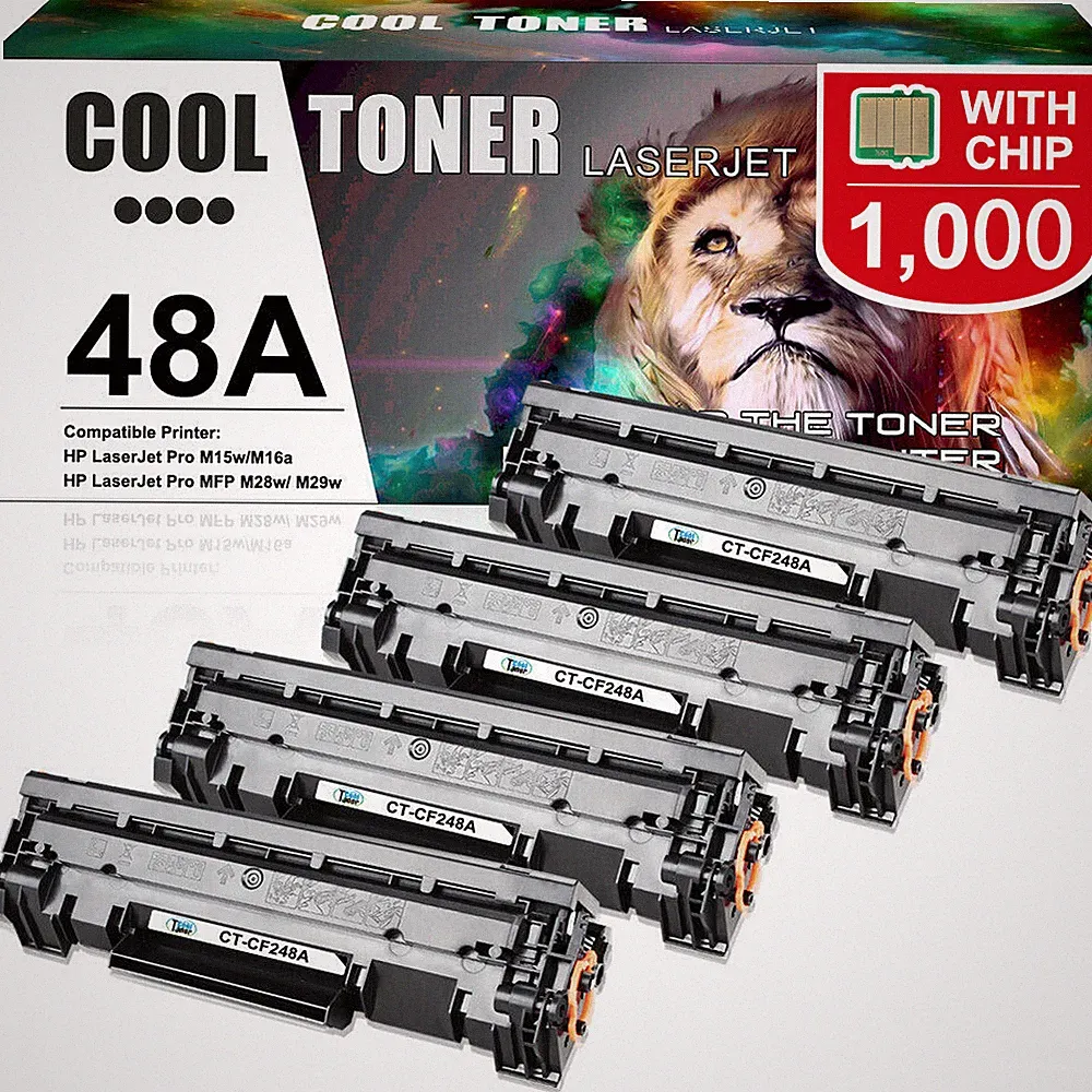 Toner Cartridges for HP 48A CF248A LaserJet Pro M15w M16w M28w M29w MFP Printer