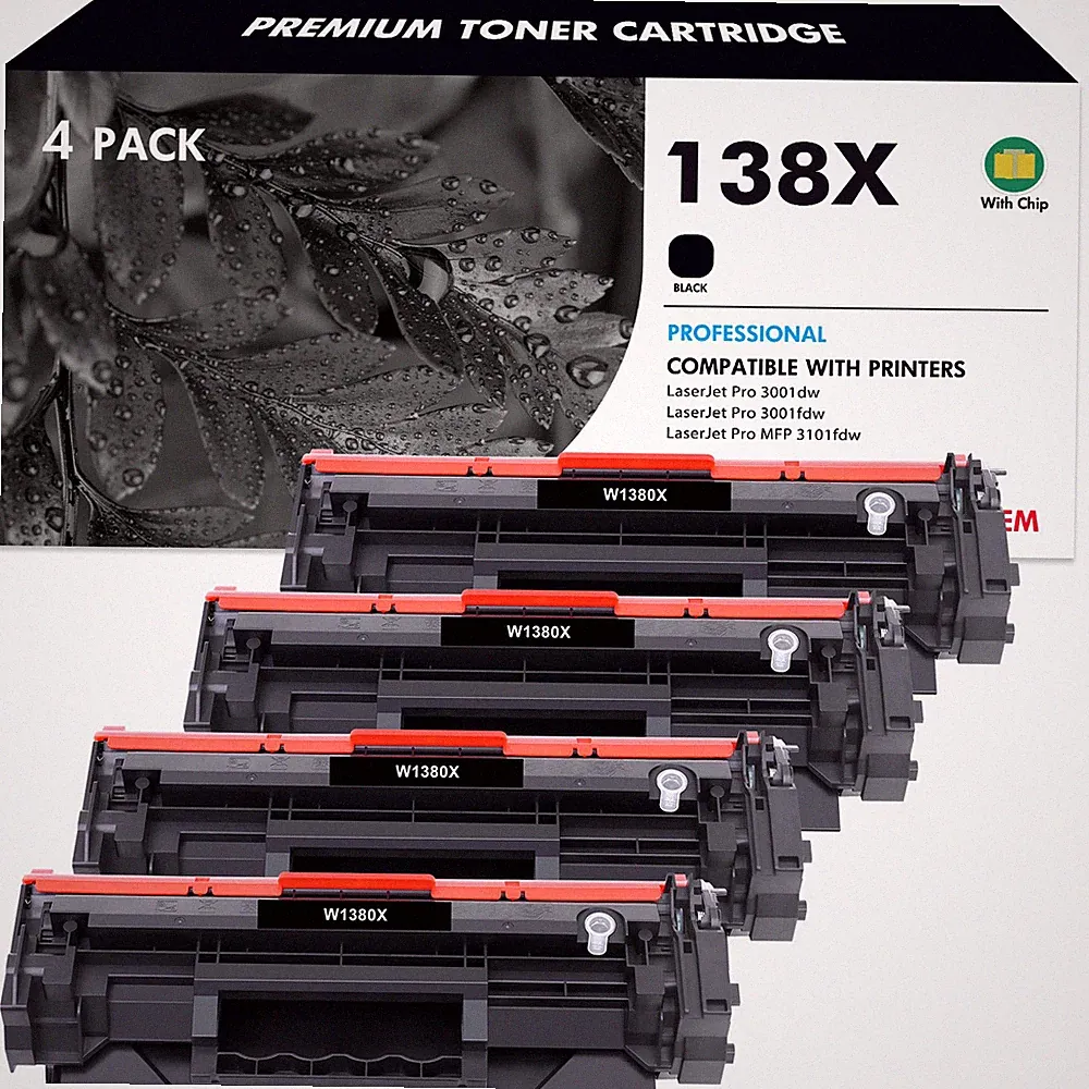 WITH CHIP W1380X 138X Toner Compatible With HP LaserJet 3001dw 3001fdw 3101fdw